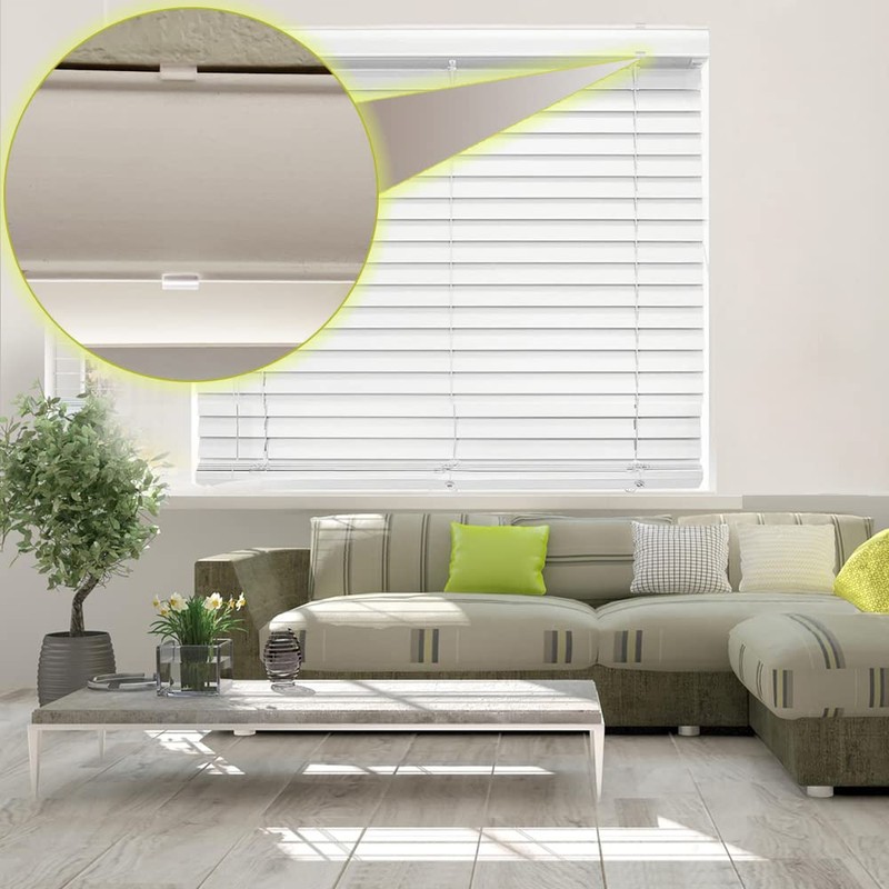 Valance Clips for Blinds, 3.25 Inch Valance Clips, Clear Plastic