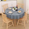 smiry Table Cloth Wipe Clean Round 150 cm, Wipeable Water