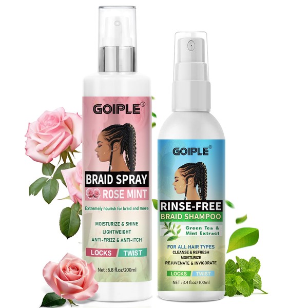 Braid Spray Rose Mint for Dreads, Dreadlocks, Locks Spray Rose