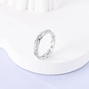 NARMO 925 Sterling Silver Ring for Women Twisted Infinity Knot