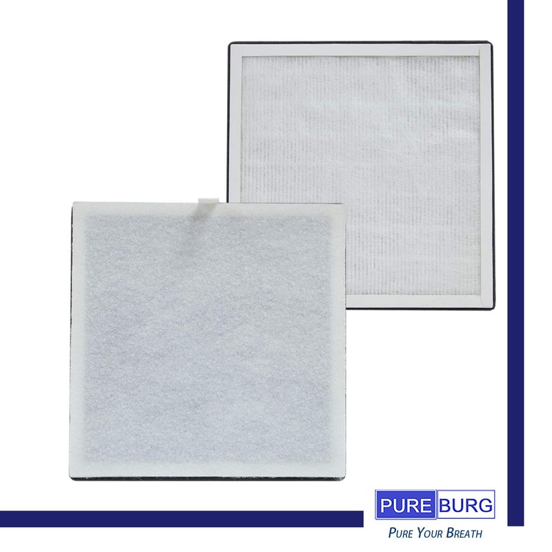 PUREBURG 2-Pack Replacement HEPA Air Filter Compatible with Beurer 3-in-1