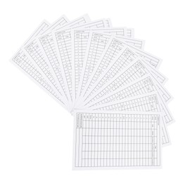 Totority 12pcs Golf Scorecard Training Aid for Golfing Gifts Record Cards Score for Competition