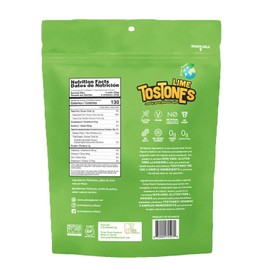 TOSTONES, Green Plantains, Re-Sealable Bag, Crunchy chips, Plantains, Palm Oil and Salt, 3.53 Oz per Unit, LIME Flavored, 8 Pack,