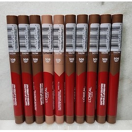 L'OREAL Paris Lot Of 10-L'Oreal Paris Infallible Matte Lip Crayon #506 -Caramel Rebel..