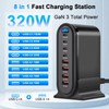 USB C Charger, 320 W Fast Charger, 9 Port Charging