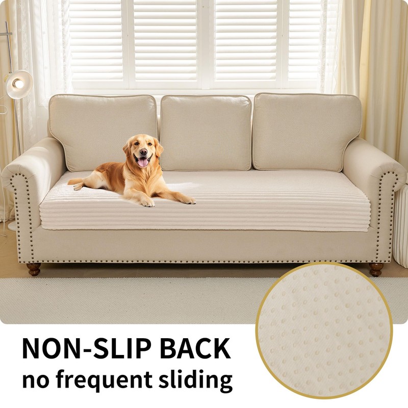 HAOMAIJIA Waterproof Couch Cover for Dogs Washable,Fuzzy Pet Couch Covers