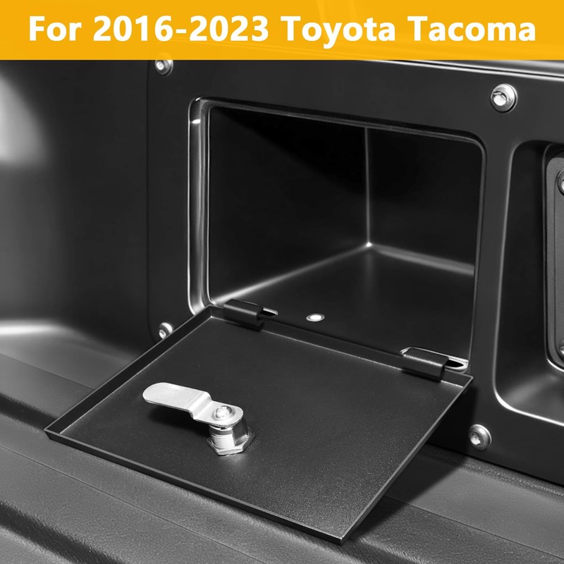 Bestaoo Bed Storage Lockbox Lid with Toyota Tacoma 2016-2023