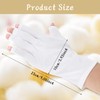 Mabor 2 Pairs White Fingerless Gloves - Breathable Eczema-Friendly Hand