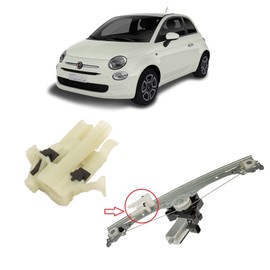 Twowinds Clip Window Regulator Repair for Front Left Electric Window Regulator Compatible with Fiat 500 (2007-2022) 500C (2009-2022) 68070267AE 68070267AA