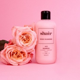 Shair Rose Diamond Shampoo: Wiederherstellung physiologischer pH-Wert, Antioxidans, schützend, reinigend und erfrischend für gestresstes und glanzloses Haar, Refreshing, 250 ml