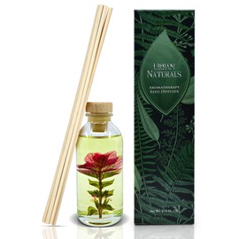 Urban Naturals Black Raspberry Vanilla Reed Diffuser Set | Made with Essential Oils & Real Botanicals | BlackBerry, Raspberry, Amber, Vanilla Orchid & Sandalwood | Made in The USA