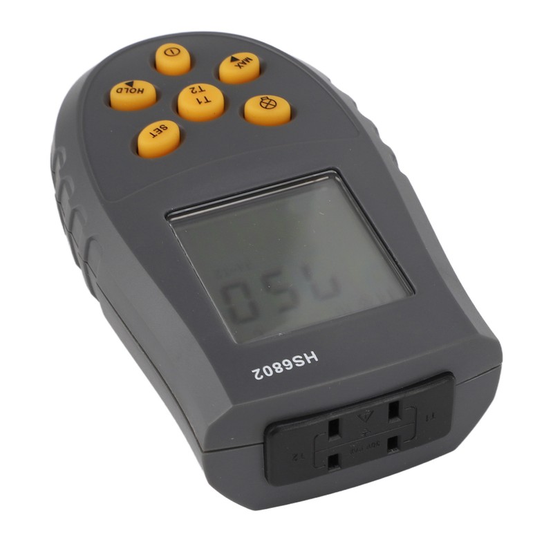 HS6802 Dual Channel Digital Thermometer Handheld High Accuracy LCD Display