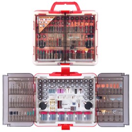 MonoPro 476 PCS Rotary Tool Accessories Kit, 1/8-in Shank Rotary Tool Kit, Universal Fitment for Easy Polishing, Sanding, Cutting, Drilling, Engraving, Sharpening, Grinding with Portable Storage Case