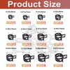 Taiss 140PCS 12 Sizes 6-22mm Black Spring Band Hose Clamp
