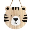 Darthome Hanging Tiger Head Plaque Wooden Childrens Bedroom Safari Animal