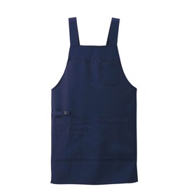 Nursley 9750004A New Semi-Mid-Length Apron (Smooth Touch/Pocket +) Unisex M-L Navy