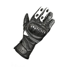 Nikokudo WBGN-222 Motorcycle Cool Ride Winter Leather Gloves Black/White L
