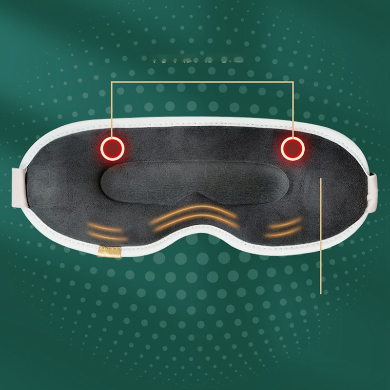 Heated Eye Mask Green 7 Vibration Modes 3s Fast Heating