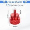 sourcing map 8Pcs M3x6 Aluminum Thumb Screws, 12x16mm(ODxH) Computer Case