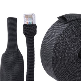 SUNNAREPOON Heat Shrink Rope Protector Sleeve, Prevent Overheating and Slipping Winch Rope Protective Sleeve for Trolling Motor Cable Sleeve (2-5/8'' - 28foot)