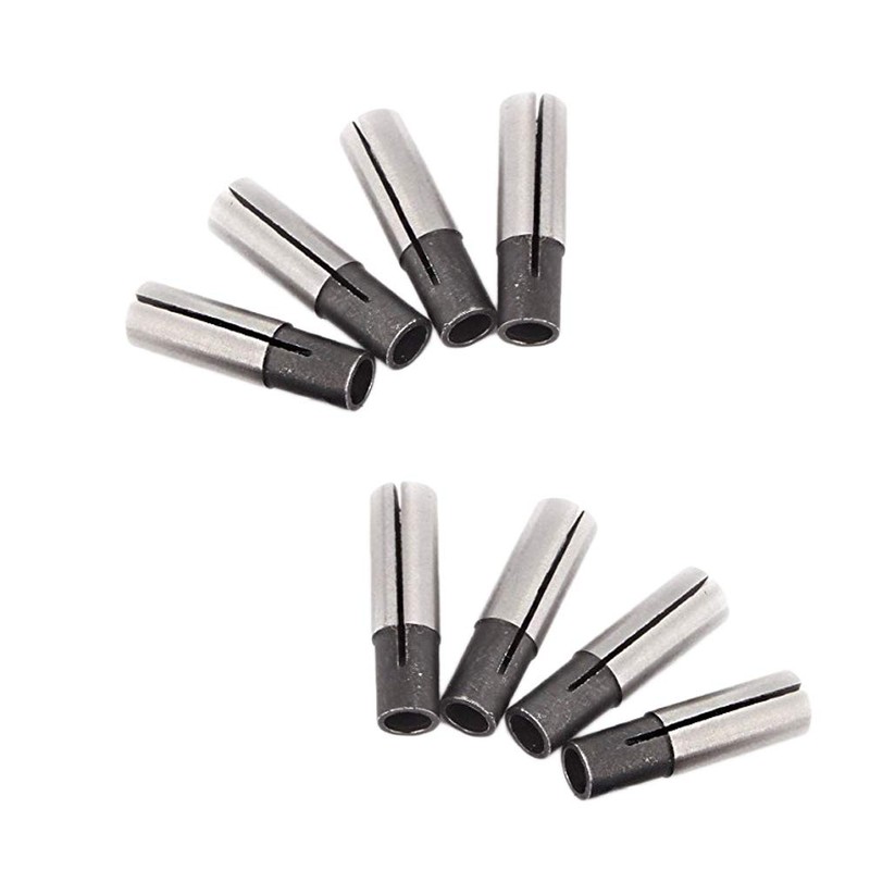 Saipe 8pcs 1/4" to 1/8" Precision Engraving Bit CNC Router