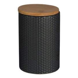 Premier Housewares Hex Canister - Black