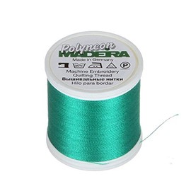 Madeira 9845-1868 2 Ply Polyneon Polyester Embroidery Thread, 40wt/135d 440 yd, Isle Green