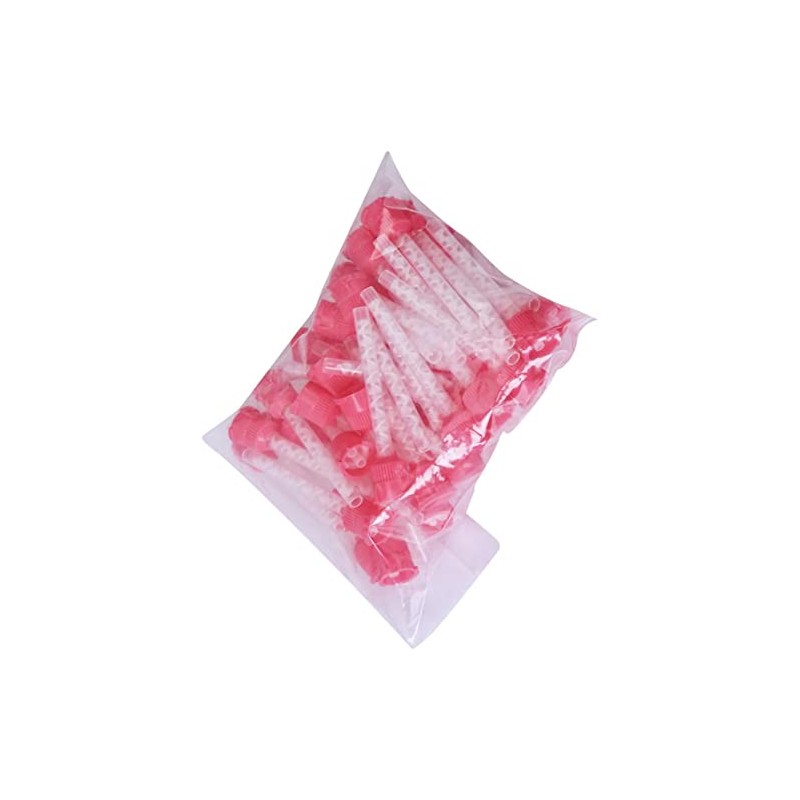 (7003 Pink 6.5mm (1:1)) 100PCS Mixing Tip Impressions 1:1 Mixed