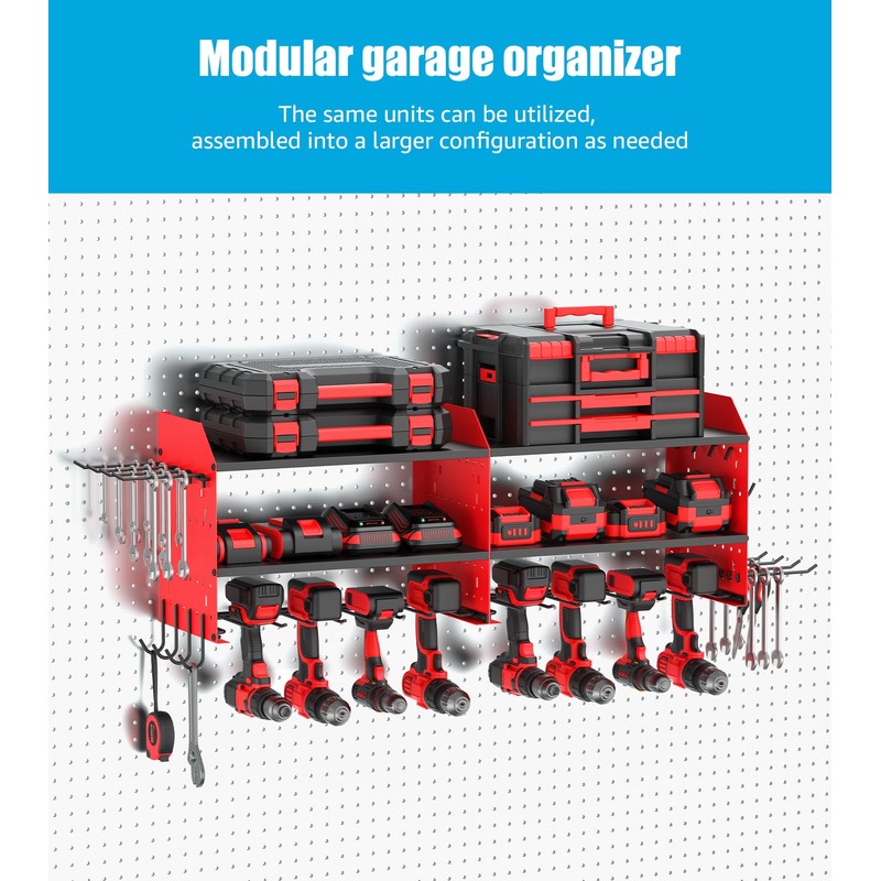 CCCEI Pack of 2 Modular Power Tools Organizer, Drills and