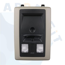 APPERFiT Overhead Console Housing w/Light & Lens for Interior Roof Compatible with 2009-2024 Ram 1500 2500 3500 4500 5500 Truck Accessories Parts Interior Dome Map Reading Light