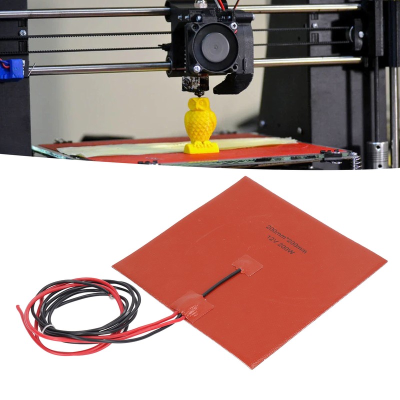 Silicone Heater Pad Heating Mat 180℃ 200x200mm 200W Accessory for