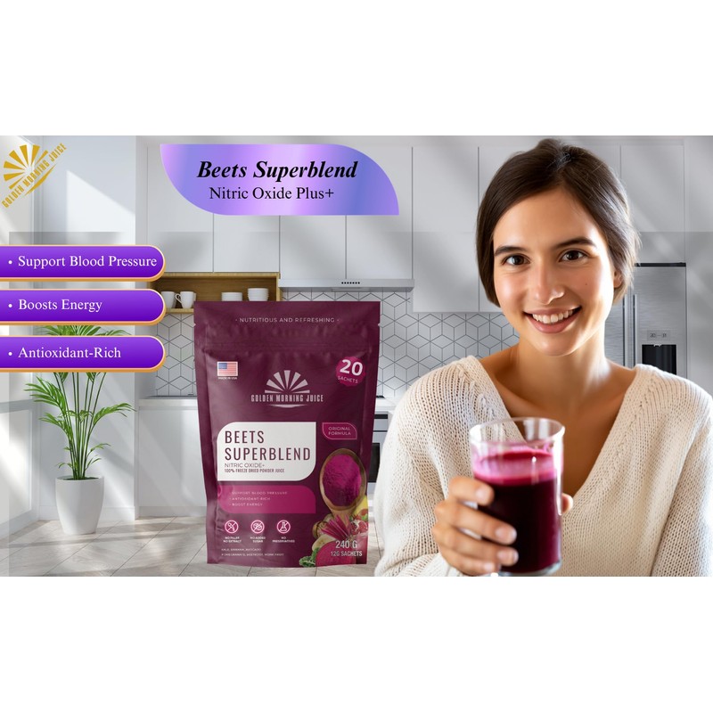 Beets Superblend 100% Freeze Dried Powder Juice, Beets, Pomegranate, Avocado,