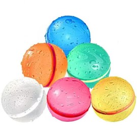 AISHITE 6pcs/10pcs/20pcs Water Balloons Water Splash Ball Reusable Water Bomb No Mess Water Toys Water Play Outdoor Games Summer Party Summer Sea