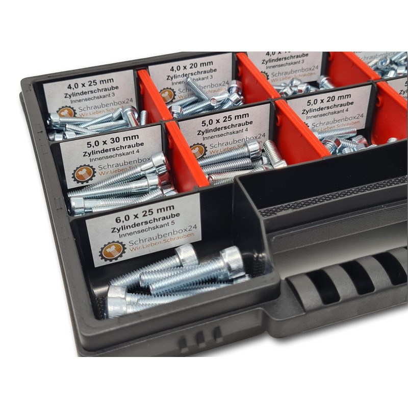 Cylinder Head Screws Assortment M4-M5-M6 // 12 mm - 30