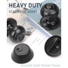 Brotima 4 Pack Keyed Alike Front Door Knob and Deadbolt