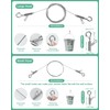 Stalishare 2PCS Adjustable Picture Hanging Wire 2m x 1.5mm Large