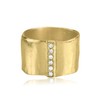 14K Gold Over Sterling Silver Statement Rings With 0.18 TCW