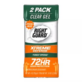 Right Guard (2 Pack) Right Guard Antiperspirant Deodorant Xtreme Defense Forest Spring 4 oz