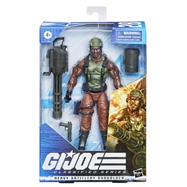 Hasbro G.I. Joe Classified Series Heavy Artilery Roadblock Action Figure 28 Collectible Premium Toy 6-Inch-Scale with Custom Package Art, F2846