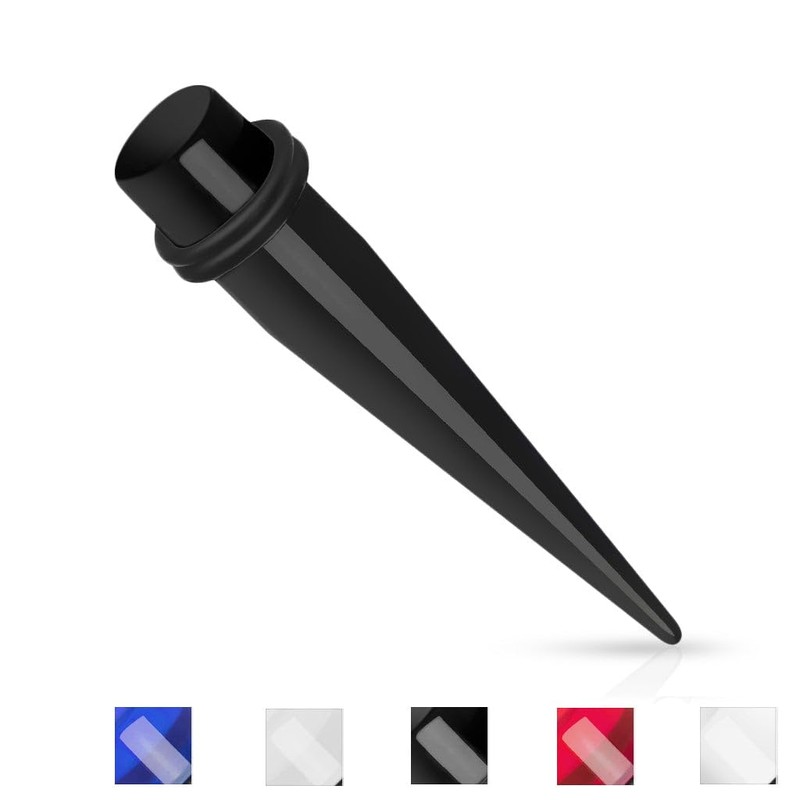 Acrylic Expander Taper 1.6 - 25 mm Choice of Colours,