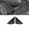 MACHSWON 2pcs Rear Side Window Louvers Cover Fit For Mustang