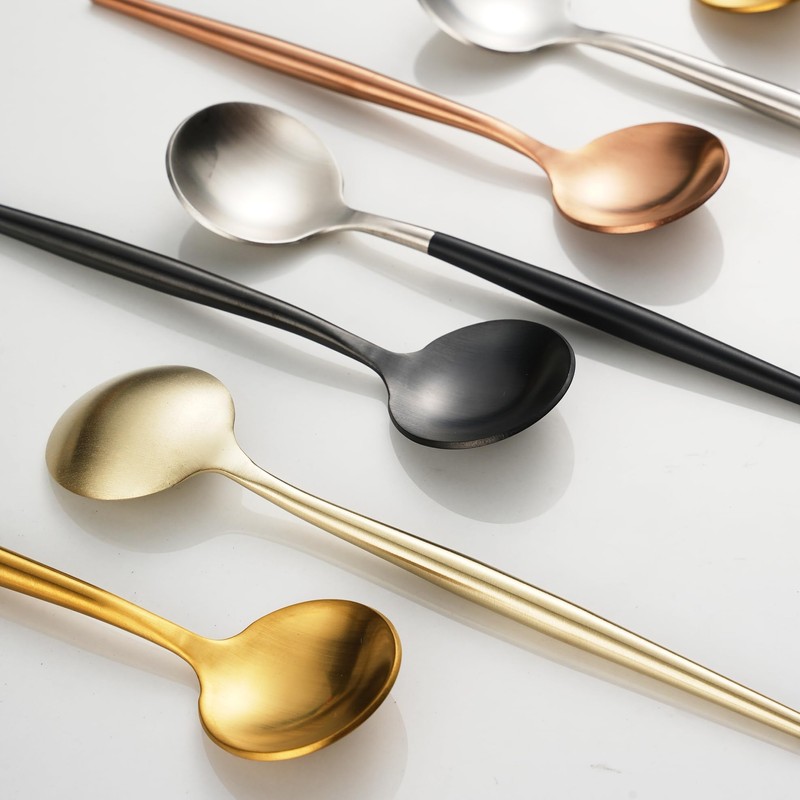 Oishia Spoons Tea Spoons Demitasse Spoons 6 Pcs 13.5cm Hollow