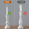 YOROXRG 36 Pack White Taper Candles, 7-8 Hours Burn Time,