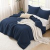 Litanika Navy Blue Oversized King Comforters Super King Size, 3