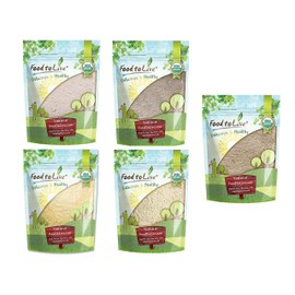 Food to Live Organic Flours in a Gift Box - Barley, Buckwheat, Kamut, Millet, Whole Spelt Flour