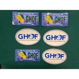 Guy Harvey Ocean Foundation Stickers - Set of 2 -3 Combinations Available New - One of Each