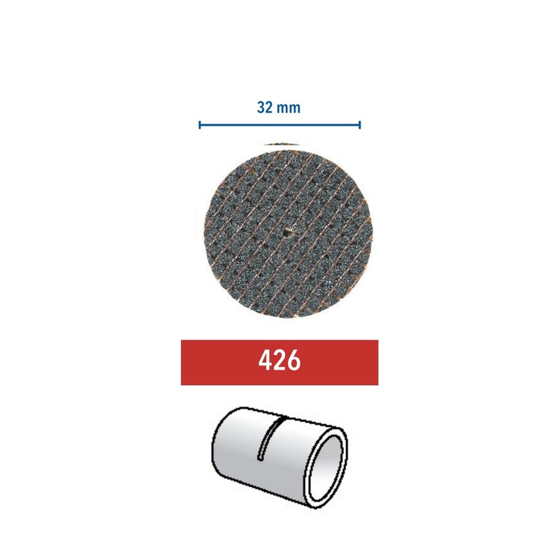 Dremel 426 Fiberglass Reinforced Cut-Off Wheels, 5 Heavy Duty Cutting
