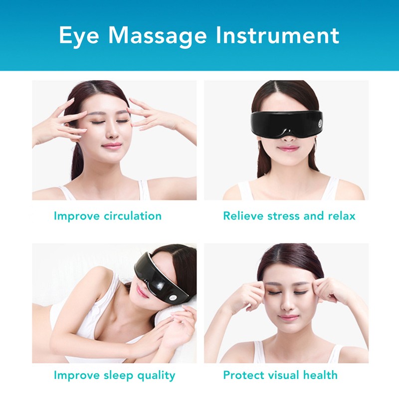 Eye Massager Rechargeable Adjusted Magnetic Eye Massage Instrument for Relaxing