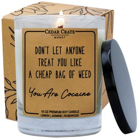 Don't Let Anyone Treat You Like, Luxury Scented Soy Candle, 10 Oz. Jar Candle, Friendship Gifts for Women, Birthday Gift for her, Thank you, Inspirational Gifts for her, Encouragement, Friendship