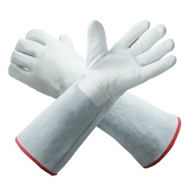 egowz 17.7"/45cm Long Cryogenic Gloves LN2 Liquid Nitrogen Protective Gloves (17.7" L,6.2" W)(1 pair)